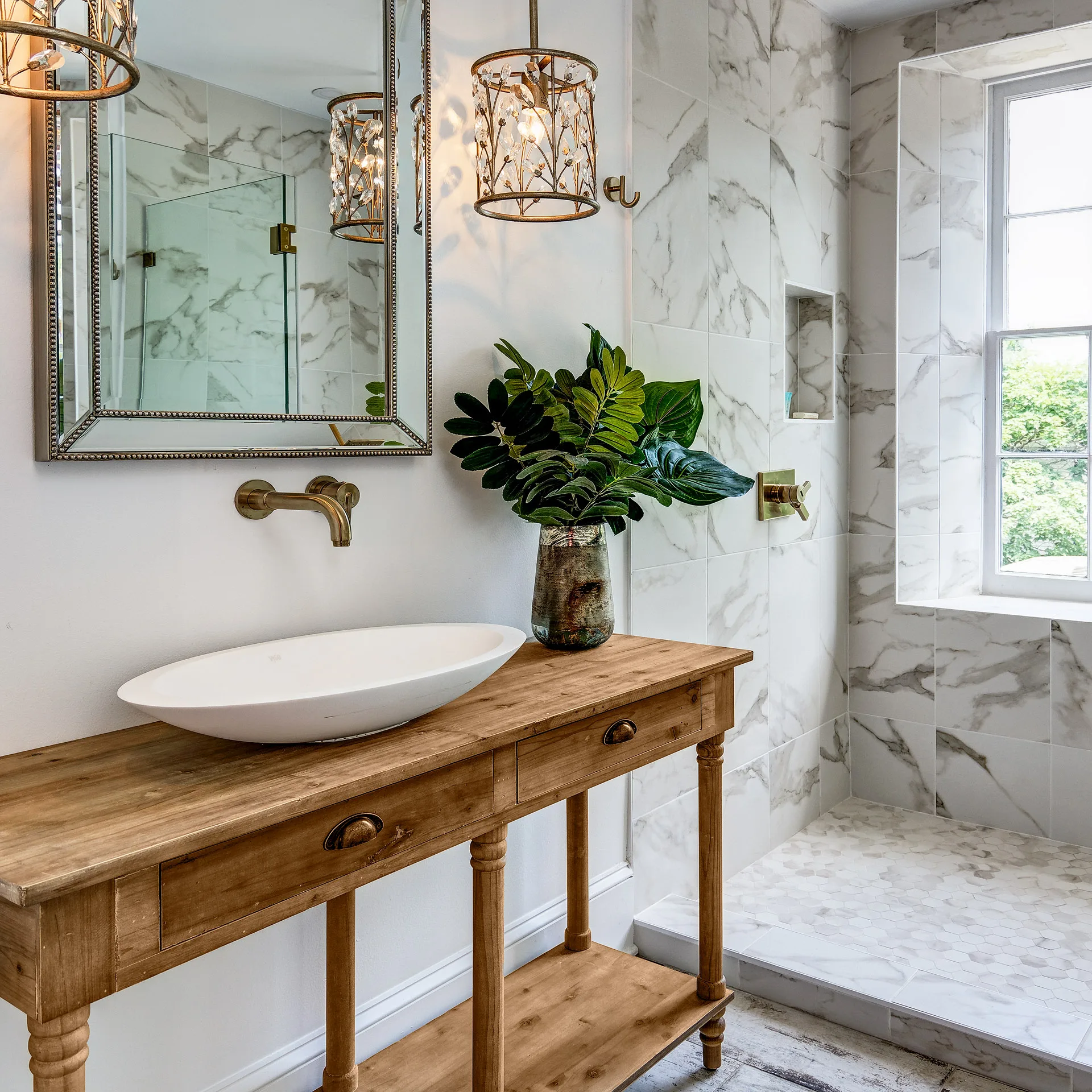 More Than Just a Place to Get ReadyAt The Peninsula, Cape May, the bathroom isn’t just a place to freshen up — it’s a serene retreat designed for ultimate relaxation.